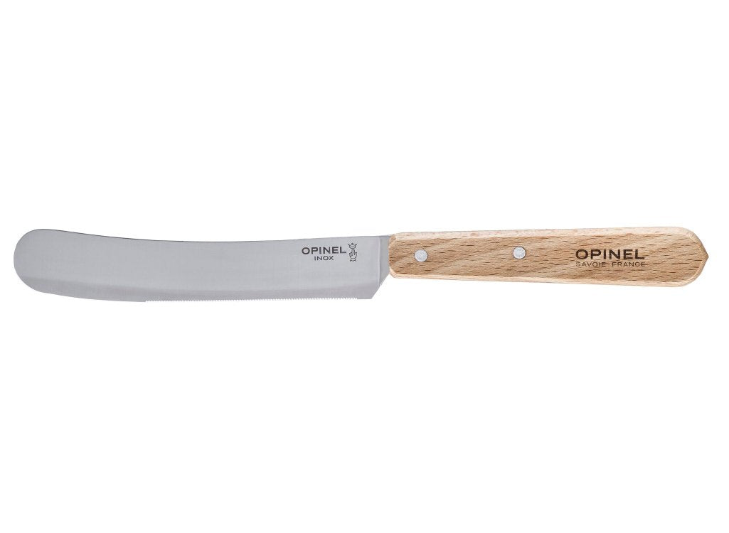 Opinel 115 Natural Varnished Beechwood Kitchen Peeler, 7 cm Blade